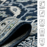 Amer Bristol BRS-9 Blue Sapphire area rug - infographic view