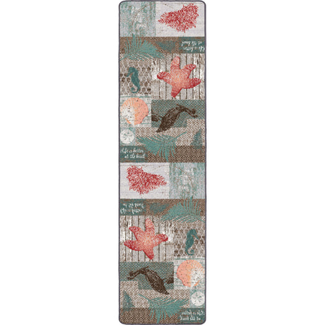 American Dakota Beach Blocks Coastal Rug