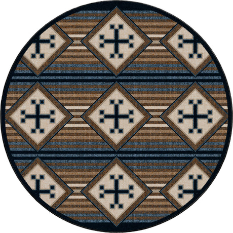 American Dakota Bison Creek Black and Russet Rug