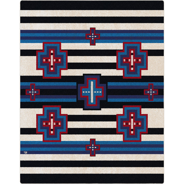 American Dakota Gloria Blue Ribbon Multi Rug