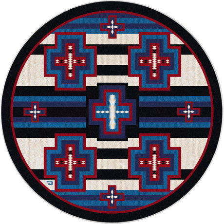 American Dakota Gloria Blue Ribbon Multi Rug