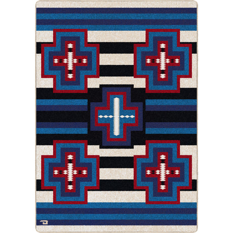 American Dakota Gloria Blue Ribbon Multi Rug