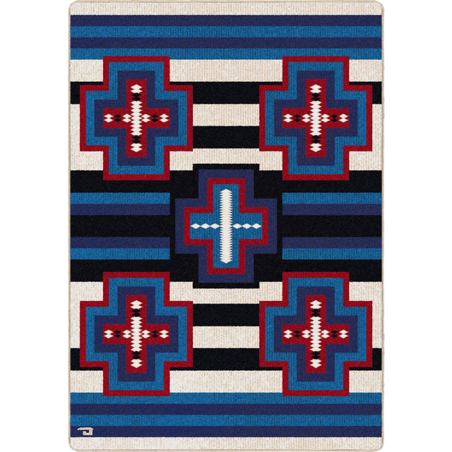 American Dakota Gloria Blue Ribbon Multi Rug
