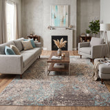 Amer Cambridge CAM-56 Aqua Blue area rug - lifestyle view