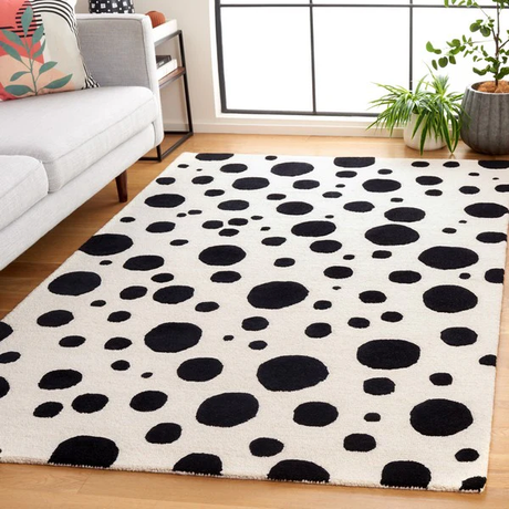 Safavieh Cambridge Cam147B Ivory/Black Rug.