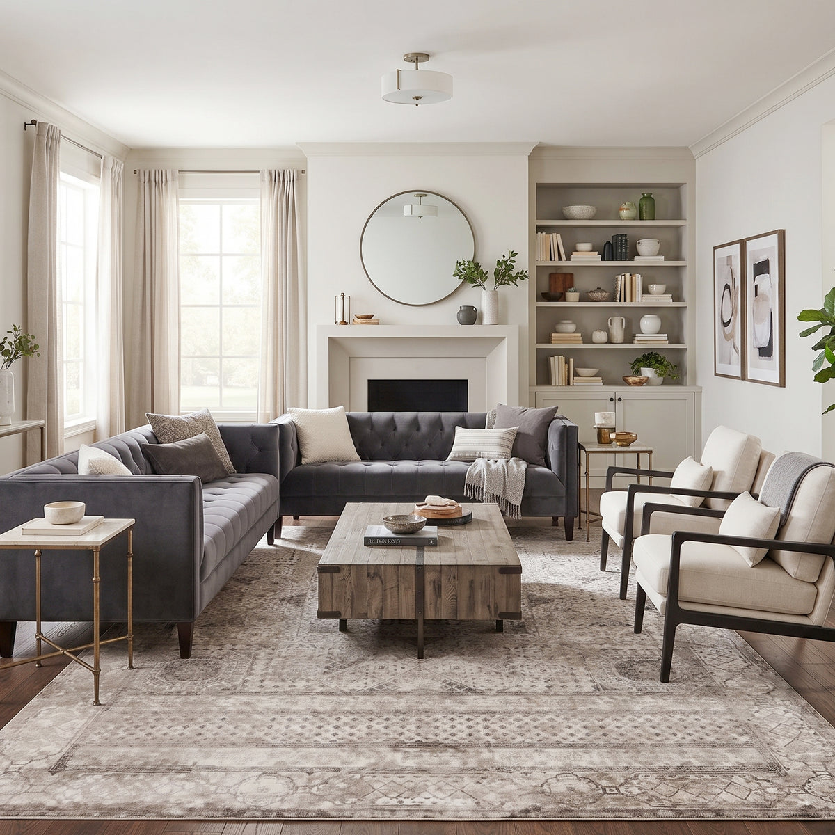 Amer Cambridge CAM-31 Light Gray area rug - lifestyle view