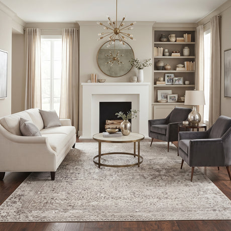 Amer Cambridge CAM-62 Dove Gray area rug - lifestyle view