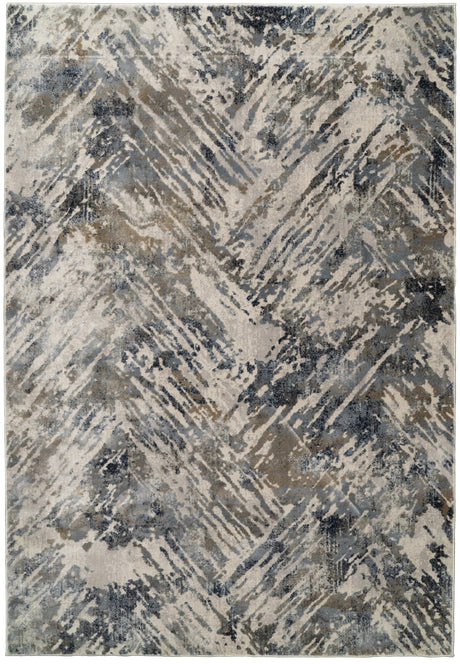 Dynamic Rugs Castilla 3537 Grey / Blue Rugs - rectangular rug view