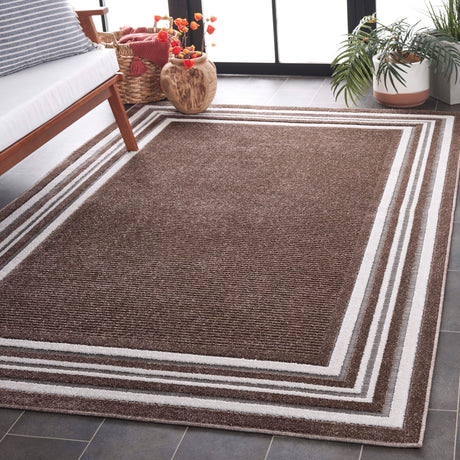 Safavieh Cabana Cbn634T Brown/Ivory Rug.