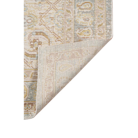 Amer Century Vintage Medallion Power-Loom Gray/Ivory Area Rug