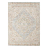 Amer Century Vintage Medallion Power-Loom Gray/Ivory Runner Rug