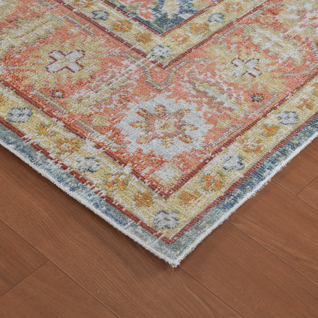Amer Century CEN-15 Navy / Pink area rug - corner view