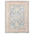 Amer Century Vintage Medallion Power-Loom Navy/Pink Runner Rug
