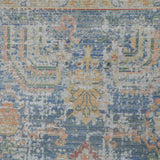 Amer Century Vintage Medallion Power-Loom Indigo Blue/Ivory Rug