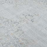 Amer Century Vintage Medallion Power-Loom Sea Mist Area Rug