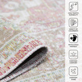Amer Century CEN-23 Pink area rug - infographic view