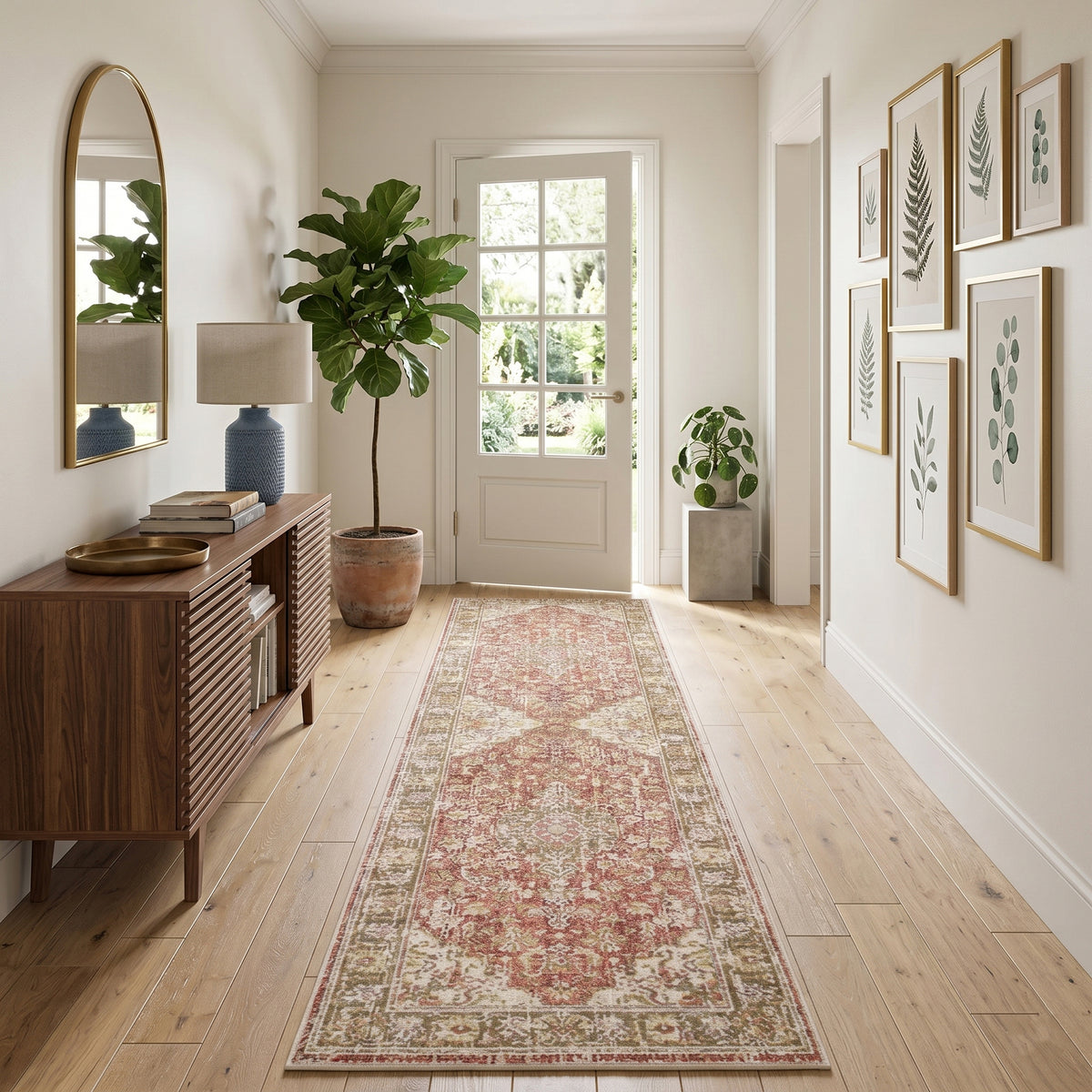 Amer Century CEN-23 Pink area rug - lifestyle view