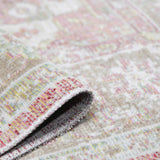 Amer Century CEN-23 Pink area rug - rolled view