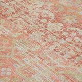 Amer Century CEN-8 Salmon Pink / Ivory area rug - close-up view