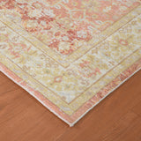 Amer Century CEN-8 Salmon Pink / Ivory area rug - corner view