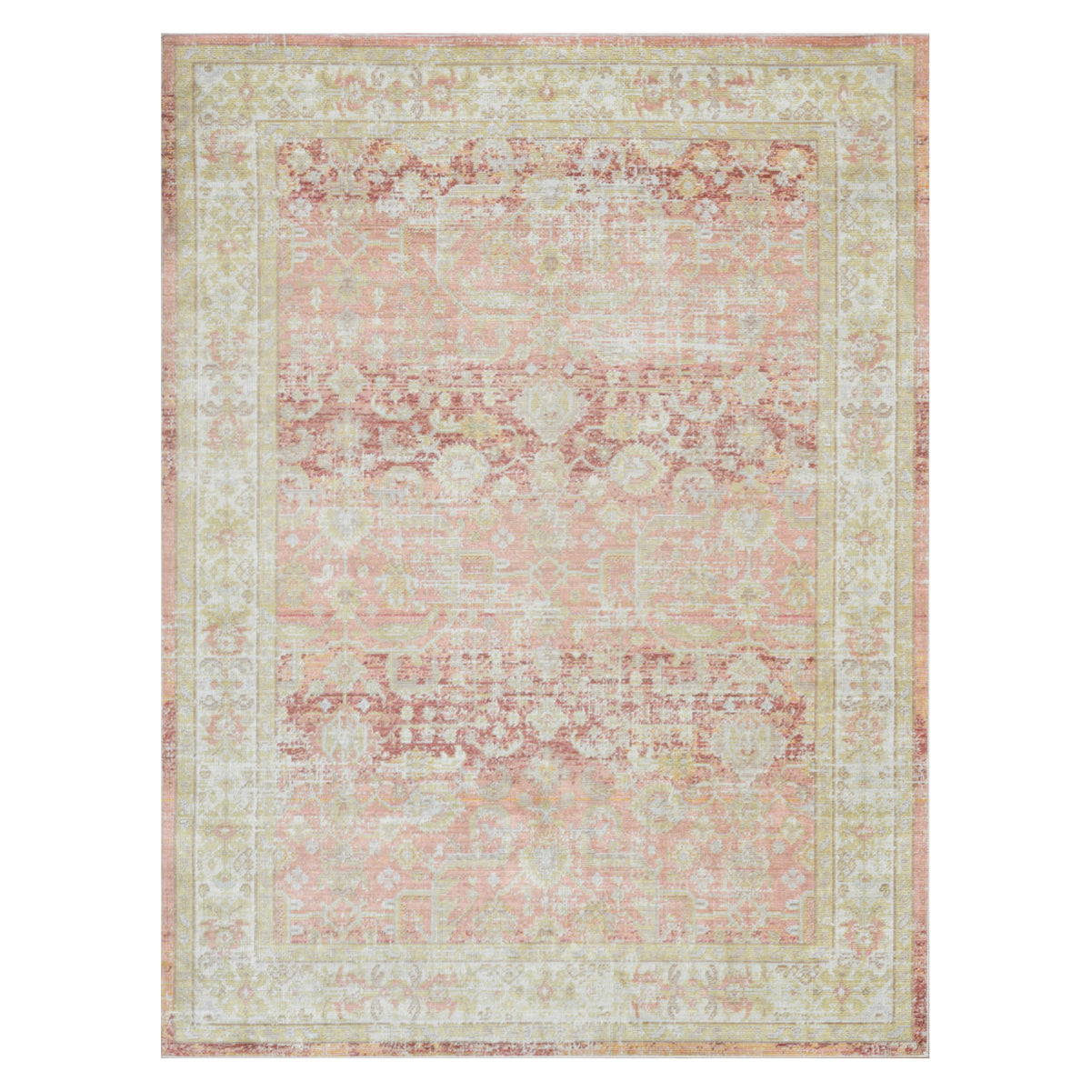 Amer Century CEN-8 Salmon Pink / Ivory area rug - product view