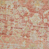 Amer Century CEN-8 Salmon Pink / Ivory area rug - color swatch view