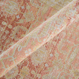 Amer Century CEN-8 Salmon Pink / Ivory area rug - color swatch view