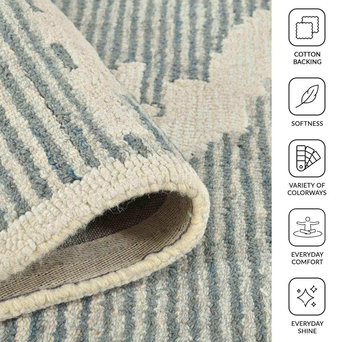 Amer Chicago CHI-2 Gray area rug - infographic view