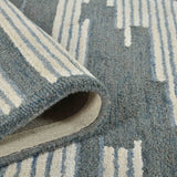 Amer Chicago CHI-3 Blue area rug - rolled view