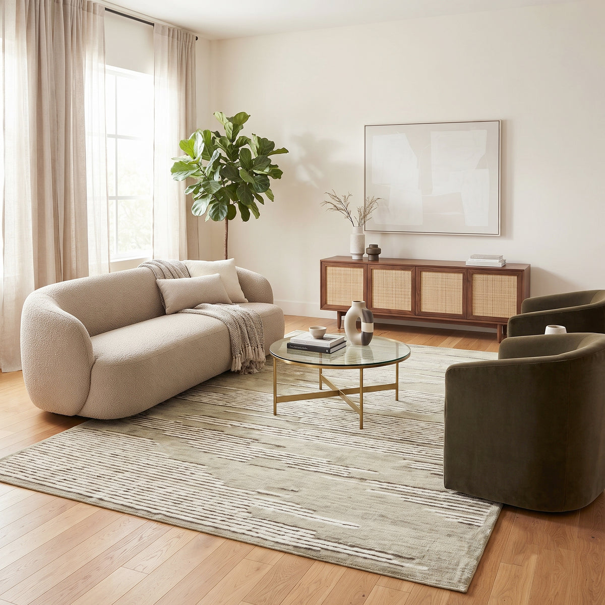 Amer Chicago CHI-4 Ivory area rug - lifestyle view