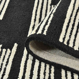 Amer Chicago CHI-6 Ebony area rug - rolled view