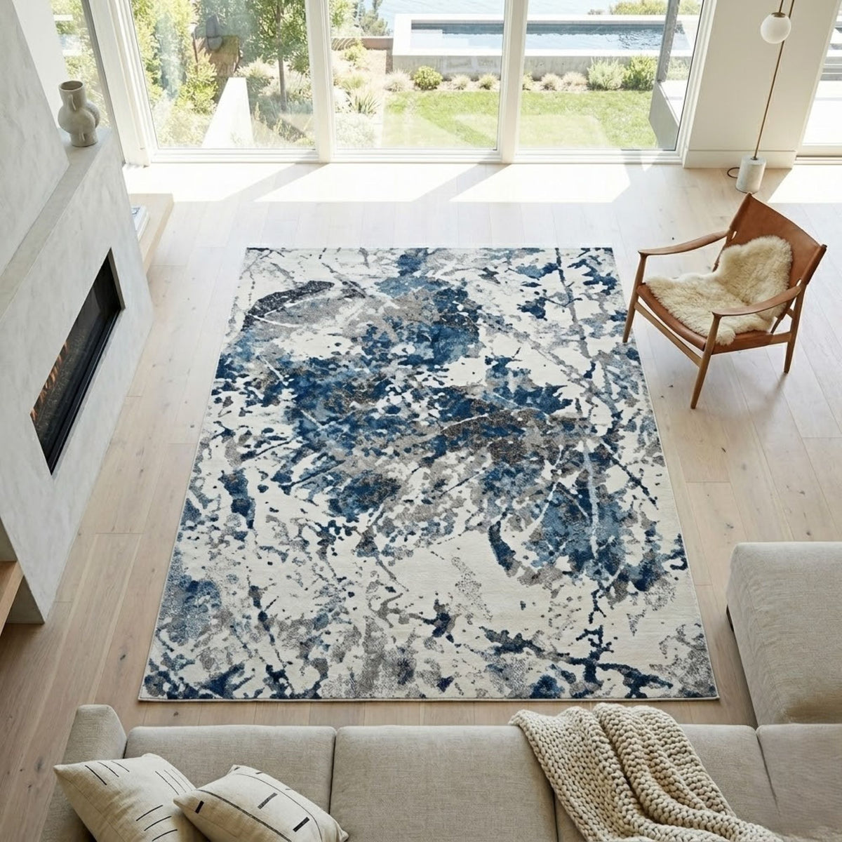 Amer Clifton CLF-1 Ivory area rug - lifestyle view