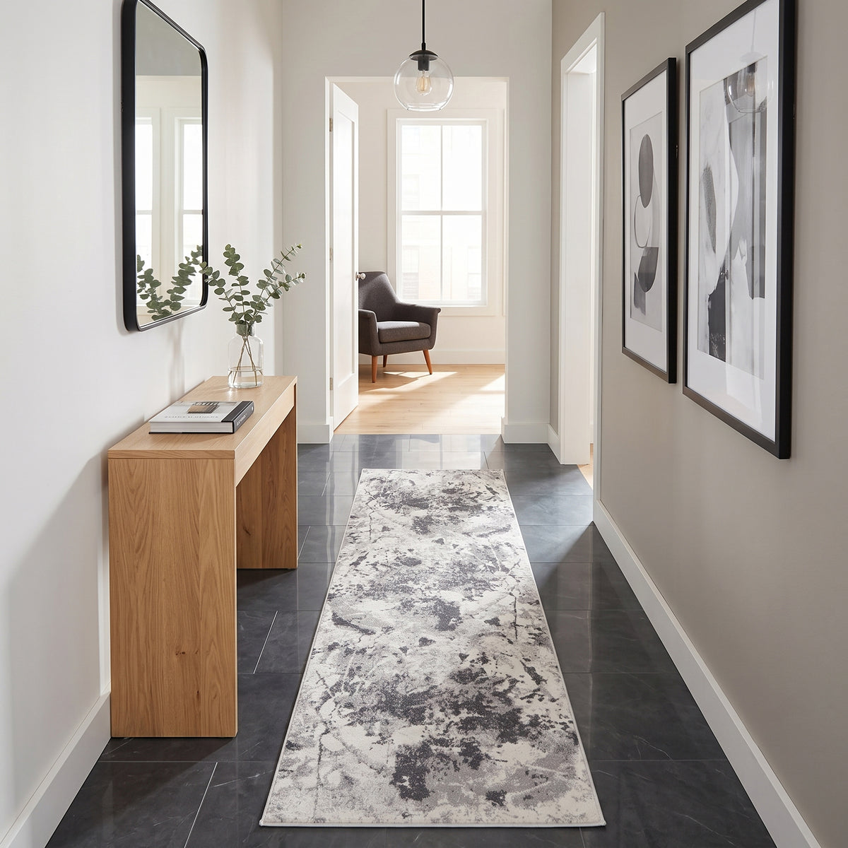 Amer Clifton CLF-5 Ivory area rug - lifestyle view