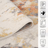 Amer Clifton CLF-6 Ivory area rug - infographic view