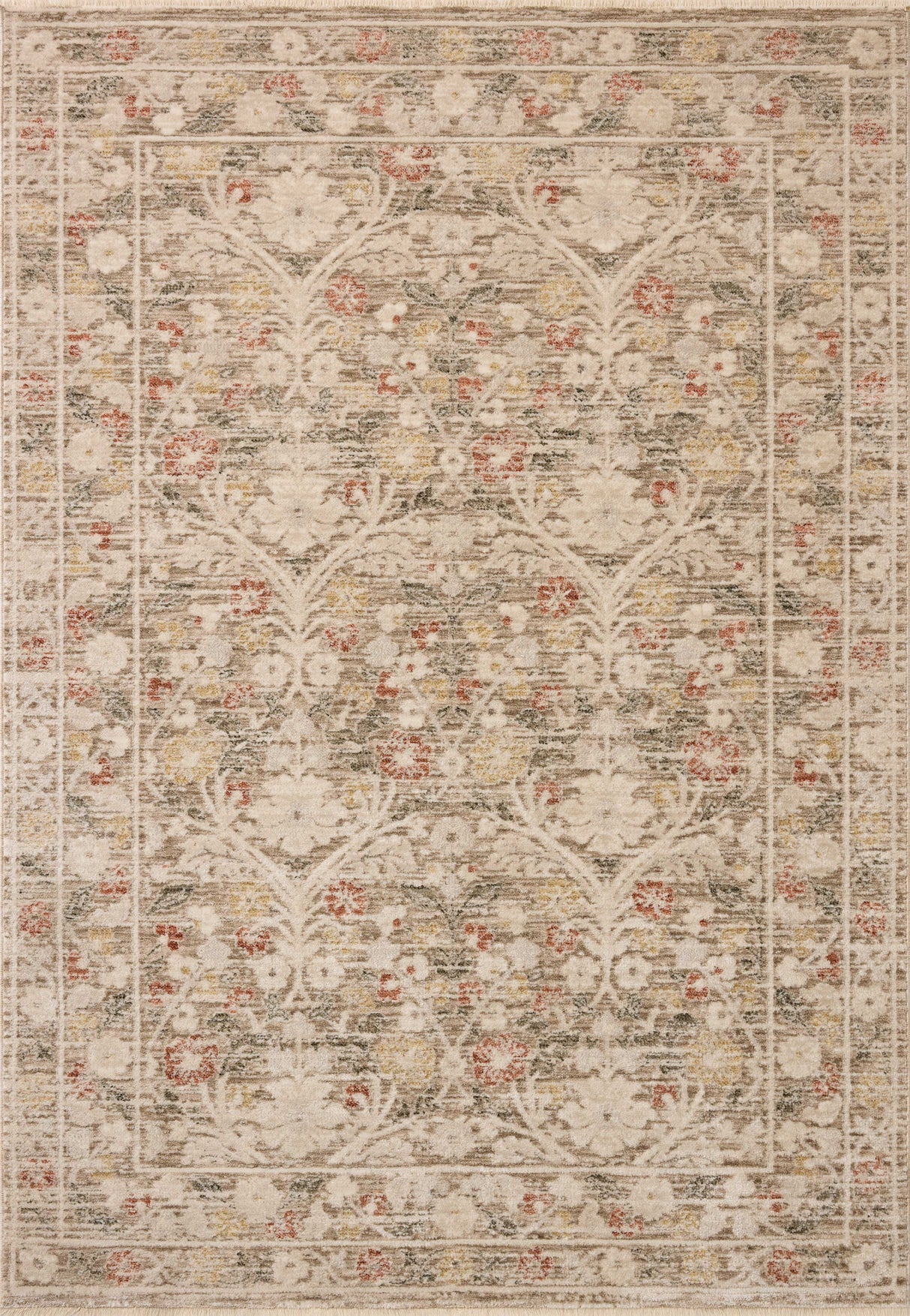 Loloi Clarisse CLS-01 Traditional Power Loomed Grey, Multi Rug