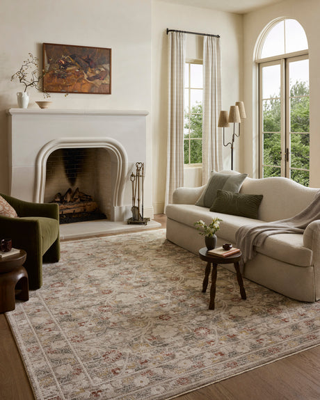 Loloi Clarisse CLS-01 Traditional Power Loomed Grey, Multi Rug
