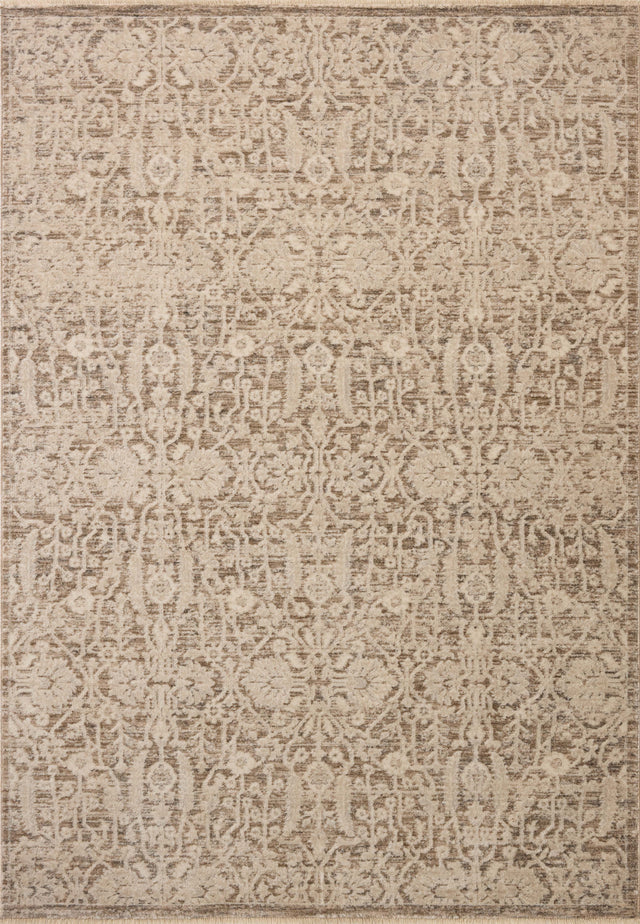 Loloi Clarisse CLS-06 Traditional Power Loomed Fog, Bone Rug