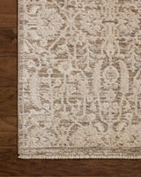 Loloi Clarisse CLS-06 Traditional Power Loomed Fog, Bone Rug
