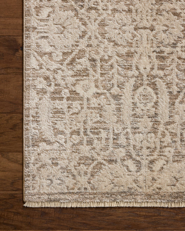 Loloi Clarisse CLS-06 Traditional Power Loomed Fog, Bone Rug