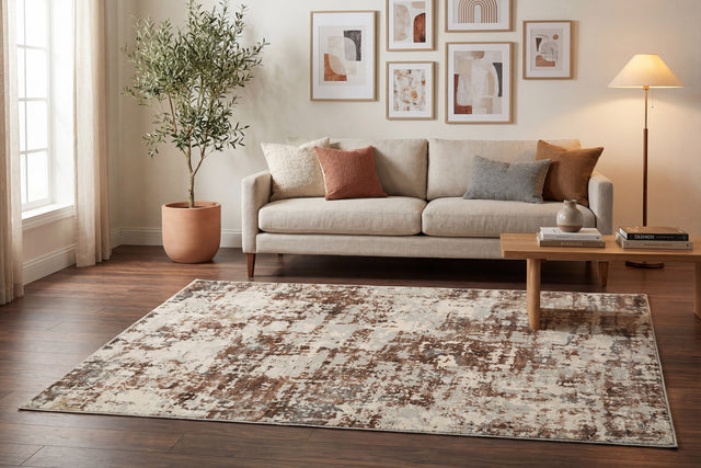 Dynamic Rugs Couture 52016 Ivory/Copper Rugs - room scene