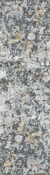 Dynamic Rugs Couture 52023 Charcoal/Copper Rugs - runner view