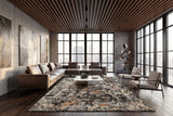 Dynamic Rugs Couture 52023 Charcoal/Copper Rugs - room scene