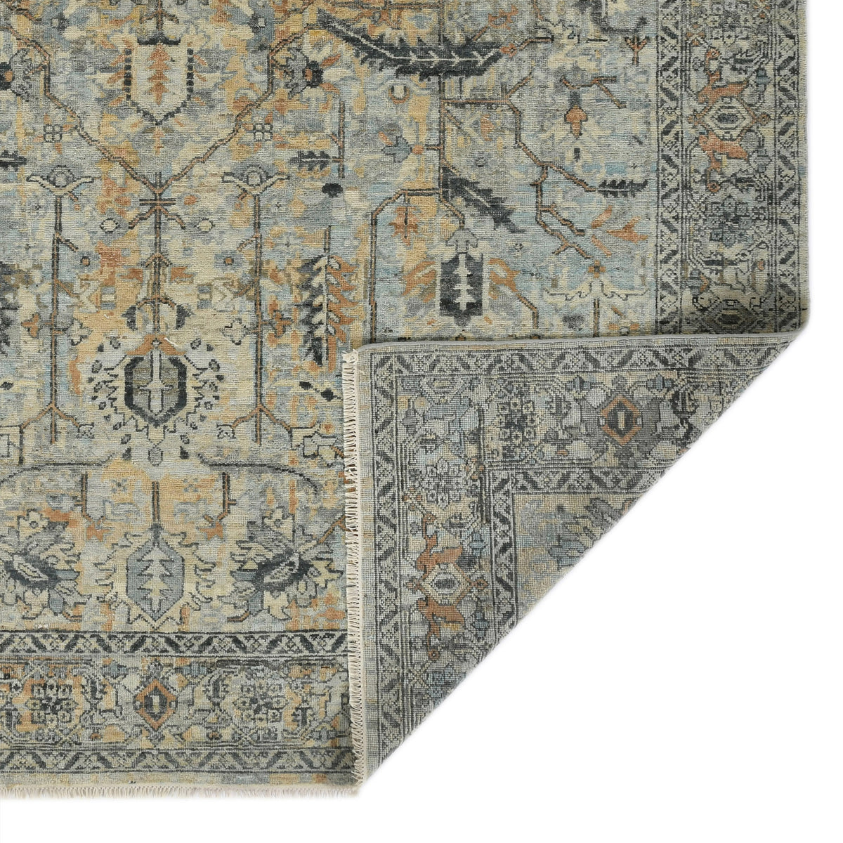 Amer Craft CRA-5 Blue area rug - back view