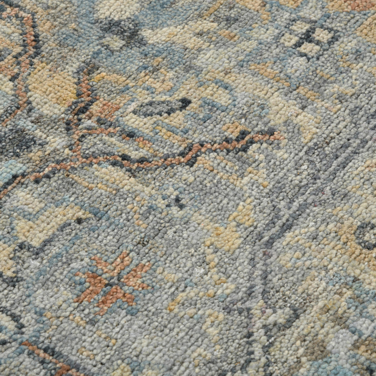Amer Craft CRA-5 Blue area rug - close-up view