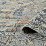 Amer Craft CRA-5 Blue area rug - rolled view