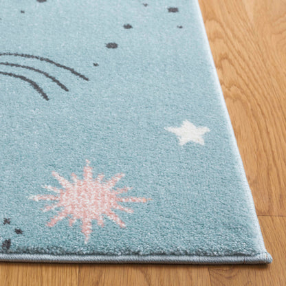 Safavieh Carousel Kids Crk122W Teal/Orange Area Rug