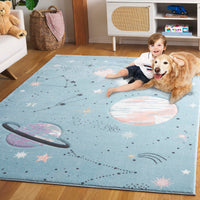 Safavieh Carousel Kids Crk122W Teal/Orange Area Rug