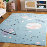 Safavieh Carousel Kids Crk122W Teal/Orange Area Rug