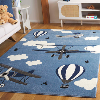 Safavieh Carousel Kids Crk137M Blue/Ivory Area Rug