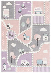 Safavieh Carousel Kids Crk193U Grey/Pink Area Rug